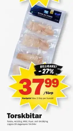 Pekås Torskbitar, Medlemspris erbjuda