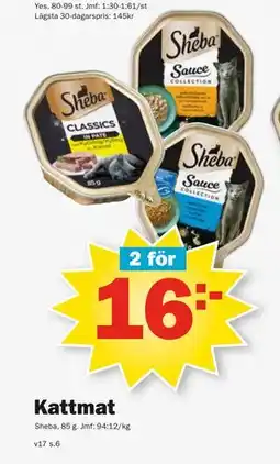 Pekås Kattmat erbjuda
