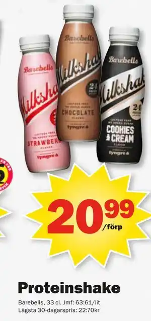 Pekås Proteinshake erbjuda