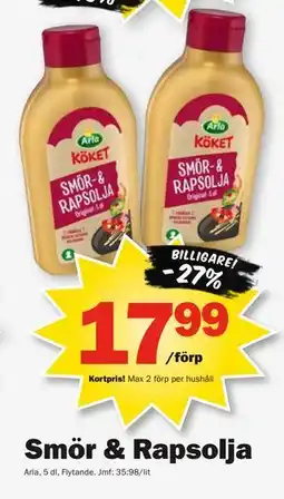 Pekås Smör & Rapsolja, Medlemspris erbjuda