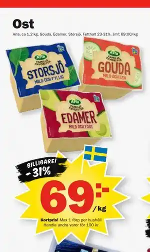Pekås Ost, Medlemspris erbjuda