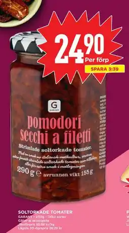 Willys SOLTORKADE TOMATER erbjuda