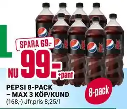 ÖoB PEPSI 8-PACK – MAX 3 KÖP/KUND erbjuda