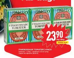 Willys FINKROSSADE TOMATER 3-PACK erbjuda