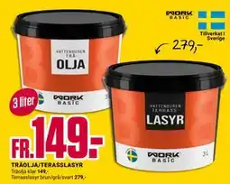 ÖoB TRÄOLJA/TERASSLASYR erbjuda