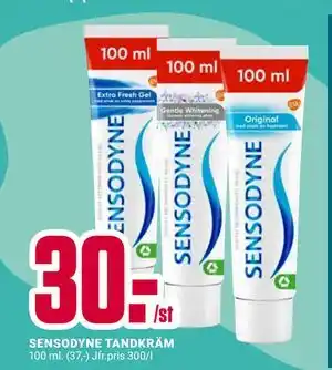 ÖoB SENSODYNE TANDKRÄM erbjuda