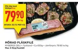 Willys MÖRAD FLÄSKFILÉ, Medlemspris erbjuda