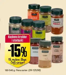 ÖoB Kockens kryddor i storburk! erbjuda