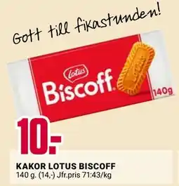 ÖoB KAKOR LOTUS BISCOFF erbjuda