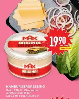 Willys Hemma HAMBURGERDRESSING erbjuda