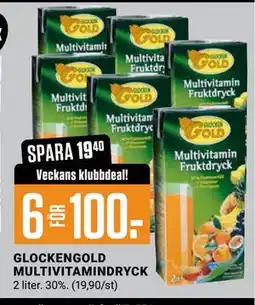 ÖoB GLOCKENGOLD MULTIVITAMINDRYCK, Medlemspris erbjuda