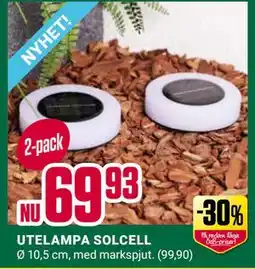 ÖoB UTELAMPA SOLCELL erbjuda