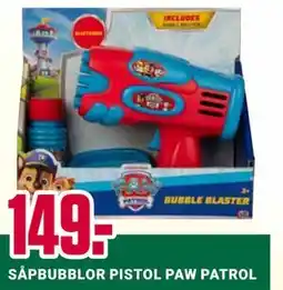 ÖoB SÅPBUBBLOR PISTOL PAW PATROL erbjuda