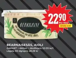 Willys BEARNAISESÅS, AIOLI erbjuda