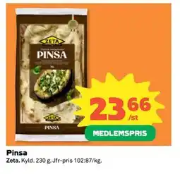 Coop Daglivs Pinsa, Medlemspris erbjuda