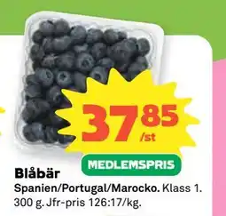 Coop Daglivs Blåbär, Medlemspris erbjuda