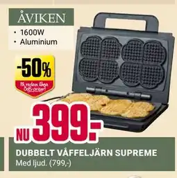 ÖoB DUBBELT VÅFFELJÄRN SUPREME erbjuda