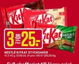 ÖoB NESTLÉ KITKAT STYCKSAKER erbjuda