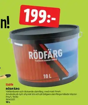 Jem&Fix RÖDFÄRG erbjuda