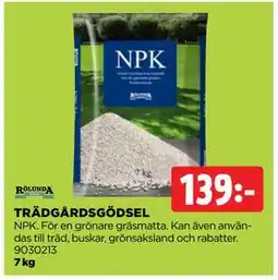 Jem&Fix TRÄDGÅRDSGÖDSEL erbjuda