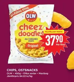 Willys CHIPS, OSTSNACKS erbjuda