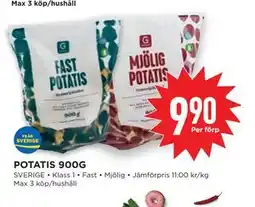 Willys POTATIS 900G erbjuda