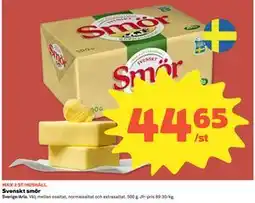 Coop Daglivs Svenskt smör erbjuda