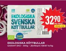 Willys EKOLOGISKA KÖTTBULLAR erbjuda