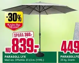 ÖoB PARASOLL LYX erbjuda