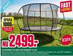 ÖoB STUDSMATTA MED SKYDDSNÄT 3,6 M erbjuda