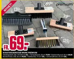 ÖoB KVASTAR/BORSTAR WORK PREMIUM erbjuda