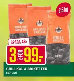 ÖoB GRILLKOL & BRIKETTER erbjuda