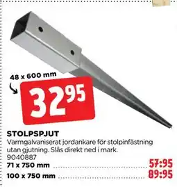 Jem&Fix STOLPSPJUT erbjuda