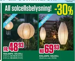 ÖoB All solcellsbelysning! erbjuda