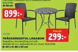 Jem&Fix TRÄDGÅRDSSTOL LISSABON erbjuda