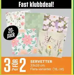 ÖoB SERVETTER erbjuda