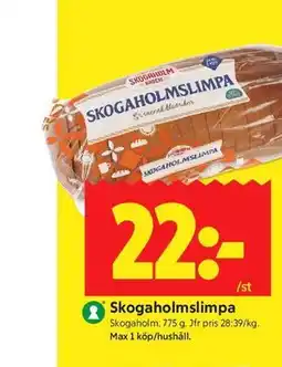 ICA Kvantum Skogaholmslimpa erbjuda