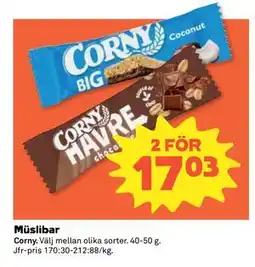 Coop Daglivs Müslibar erbjuda