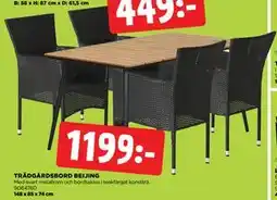 Jem&Fix TRÄDGÅRDSBORD BEIJING erbjuda