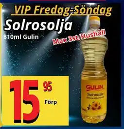 Supergrossen Solrosolja, Medlemspris erbjuda