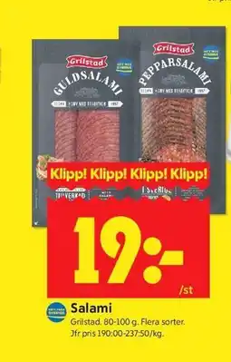 ICA Kvantum Salami erbjuda