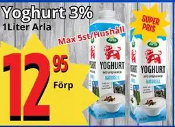 Supergrossen Yoghurt 3% erbjuda