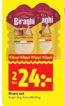 ICA Kvantum Riven ost erbjuda