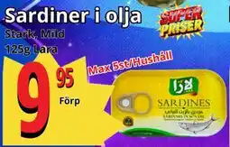Supergrossen Sardiner i olja erbjuda