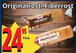 Supergrossen Originalrost, Fiberrost erbjuda