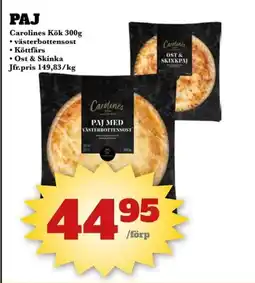 Bonum Matmarknad Carolines Kök Paj erbjuda