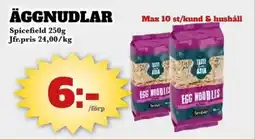 Bonum Matmarknad Spicefield Äggnudlar erbjuda