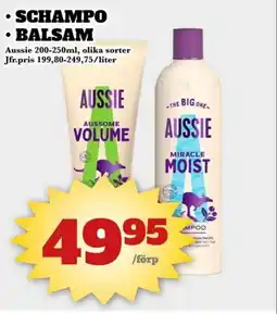 Bonum Matmarknad AUSSIE • schampo • balsam erbjuda