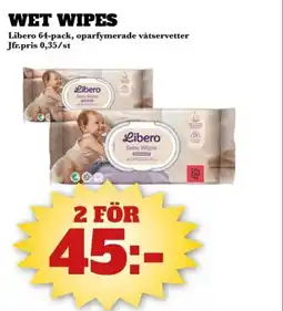 Bonum Matmarknad Libero Wet Wipes erbjuda