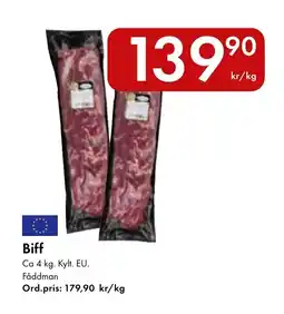 Snabbgross FÅDDMAN Biff erbjuda